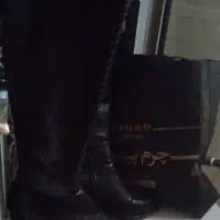 پوتین چرم پوست ماری