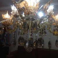 لوستر تمام برنجی به فروش|لوستر و چراغ آویز|رشت, استقامت ۲|دیوار