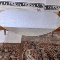 میز ناهار خوری 6 نفره چوبی (در حد نو)