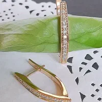 گوشواره زنانه طلایی ژوپینگ