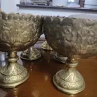 پیاله پایه دار برنجی