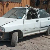 بدنه پراید کاپوت گلگیر صندوق عقب سفید اوراقی