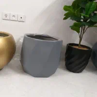 گلدان نشکن فایبرگلس چندضلعی