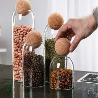 بانکه شیشه ای ادویه و حبوبات|ظروف نگهدارنده، پلاستیکی، یکبارمصرف|مشهد, زمرد|دیوار