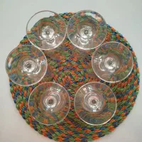 ست ۶ عدد گیلاس بلندوسینی مس قاشق وچنگال|ظروف سرو و پذیرایی|تهران, باغ فیض|دیوار