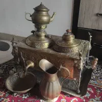 سماور زغالی برنجی قدیمی|کلکسیون اشیاء عتیقه|فولادشهر, مسکن مهر فولادشهر|دیوار