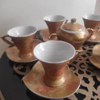 سرویس قهوه خوری  5. نفره + شکلات خوری|ظروف سرو و پذیرایی|کرج, عظیمیه|دیوار