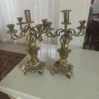 شمعدونی برنجی قدیمی