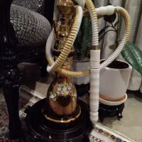 قلیون برنزی با تنگ اگرمن کریستال