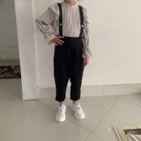 بلوز شلوار بند شانه ای دخترانه