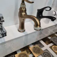 شیر روشویی لاکچری رنگ برنزی