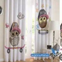 پرده پانچ طرح جغد اتاق کودک