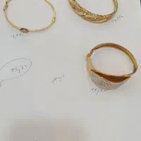 دستبند، زنجیر، نیم تک، گوشواره و انگشتر