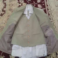 کت و شلوار نو مردانه رنگ پسته ای