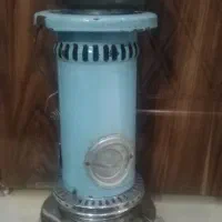 چراغ قدیمی و کاسه مسی قاجاری