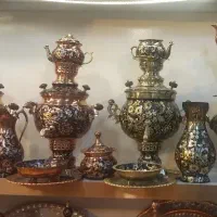 سماور برنجی الماس تراش