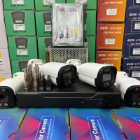 دستگاه ضبط و چهار دوربین مداربسته با میکروفن داخلی