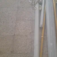 ۴عدد مهتابی و۲عدد میل پرده طلایی