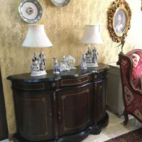 کنسول چوبی آنتیک قدیمی بوفه سه در برنز کاری|بوفه، ویترین، کنسول|تهران, اقدسیه|دیوار
