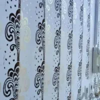 طرح کاغذ دیواری بوسیله غلطک های طرحدار