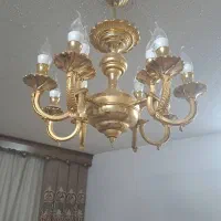 لوستر ۱۲ شاخه  جنس برنج