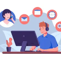 ادمین و کارمند اداری اقا حضوری