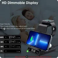 شارژر وایرلس چندکاره با چراغ مطالعه