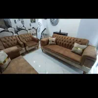 مبل قهوه ای کرم ) ناز خانه مبل