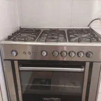 گاز فردار ۵ شعله رویه استیل در حد نو