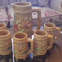 پارچ و لیوان قدیمی ژاپنی
