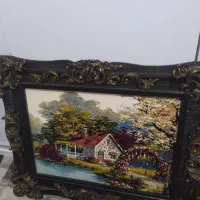 دو عدد تابلو فرش|تابلو فرش|اراک, |دیوار