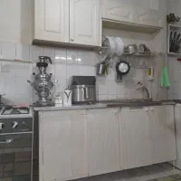 کابینت فلزی  بالا پایین با سینک و شیرآلات