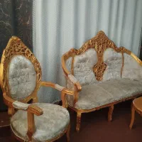 مبل فرحی ۹ نفره چوب گردو