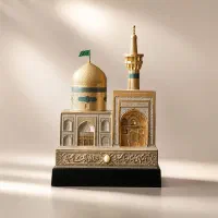 تندیس گنبد و بارگاه امام رضا (ع) با نگین و متبرک