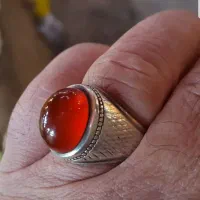 انگشتر فدیوم ماهان عقیق سرخ یمنی اصل|جواهرات|تهران, صد دستگاه|دیوار