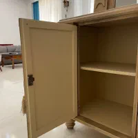 آیینه و کنسول تمام چوب|بوفه، ویترین، کنسول|تهران, جوانمردان (اندیشه)|دیوار