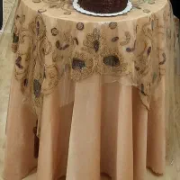 میز خاطره چوبی ساتن و سرمه دوزی شده کار دست