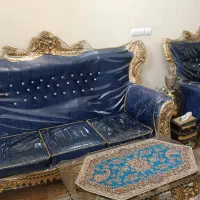 مبل سلطنتی ۹نفره با روکش و ۳ میز عسلی|مبلمان خانگی و میز عسلی|شهریار, شهریار|دیوار