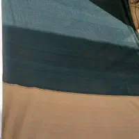 پرده سایه بان سبز آماده نصب.دوخت