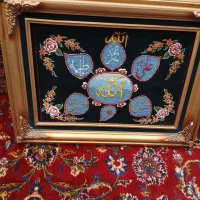 تابلو‌فرش‌دستبافت‌گل‌ابریشم