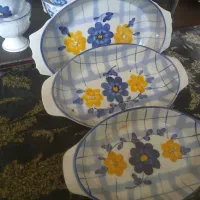 ظروف چینی بستنی وآجیل خوری وداخل فر