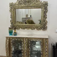 آینه کنسول آبکاری برنز|بوفه، ویترین، کنسول|تهران, آشتیانی|دیوار