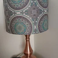 آباژور رومیزی پایه مسی با سه سَری مختلف