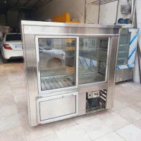 یخچال مکعبی ویترینی طلای ۱نیم متری درحد نو|کافیشاپ و رستوران|نسیمشهر, |دیوار