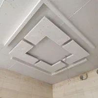 نصب پرده و اجرای کناف .آرمسترانگ  به همراه نقاشی