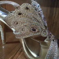 صندل زیبا و مانتو مجلسی