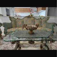 مبل سلطنتی ۹ نفره|مبلمان خانگی و میز عسلی|چالوس, |دیوار