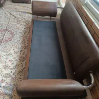 مبل10نفره چرم اصل درحدنوبامیزبزرگ فقط 5و500ملیون