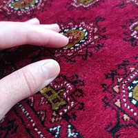 قالیچه دورو تمام ابریشم، ذرع چهارک|فرش|بجنورد, |دیوار