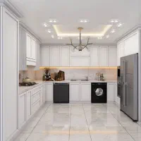 کابینت در حد نو دست دوم ممبران نئوکلاسیک رنگ طوسی